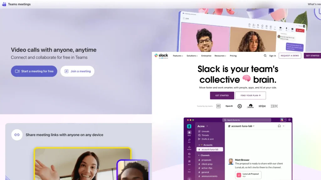 Slack and Microsoft Teams