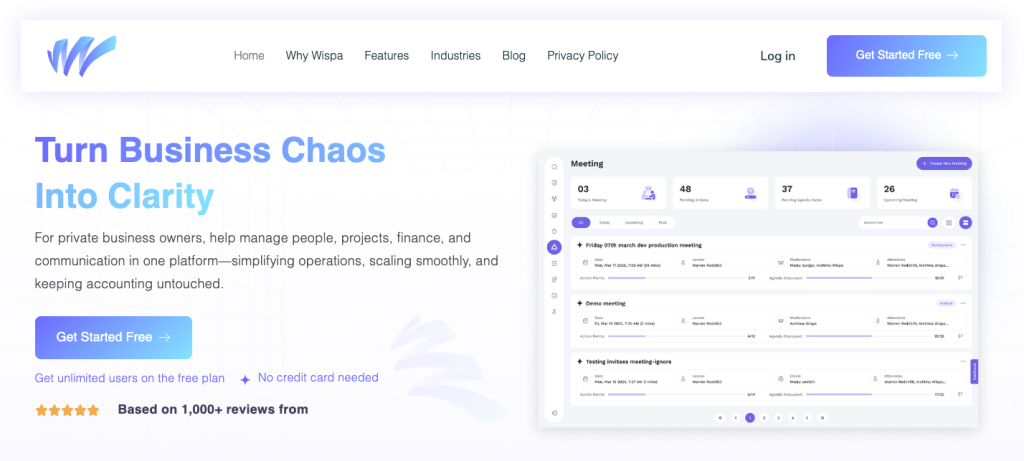 Wispa - Task Management Software for teams