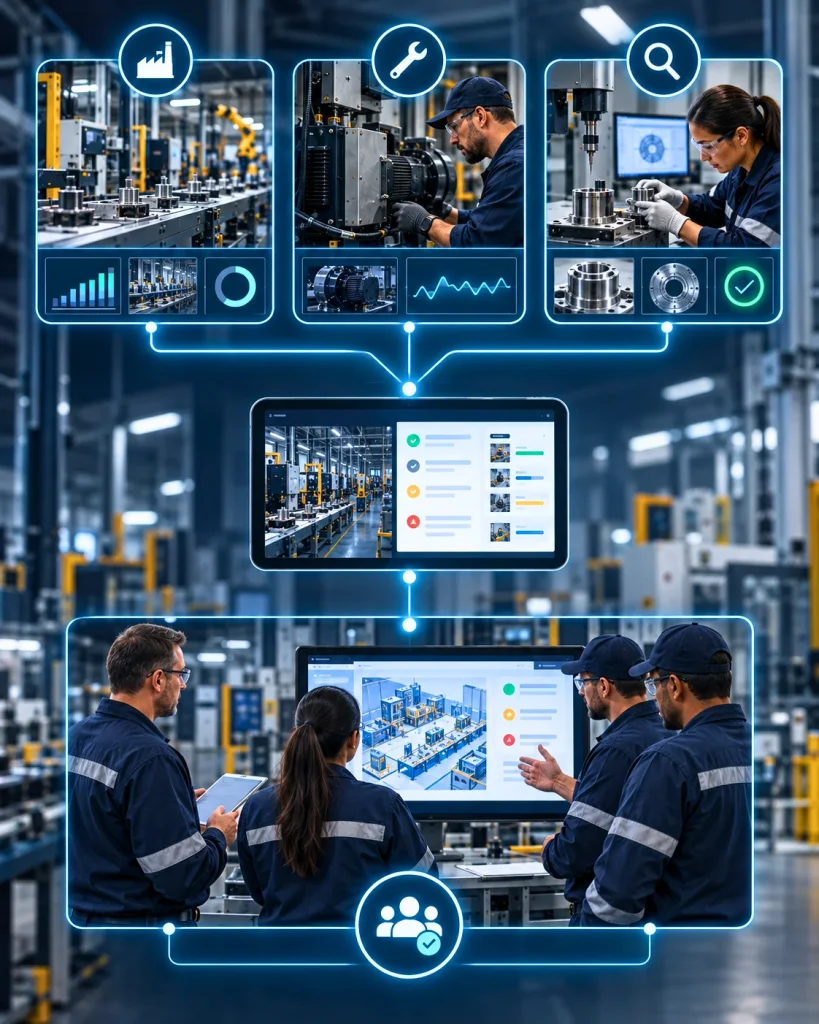 The Multi-Department Handover Production, Maintenance, and Quality Together